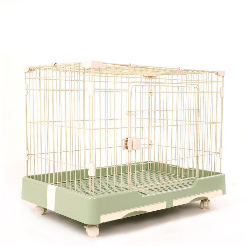 Animal Veterinary Pet Cages Stainless Steel Vet Cat Cage With Wheels