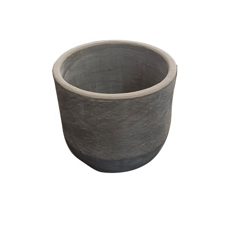 100kg High Working Temperature SiC Graphite Crucible for Casting Big Alloy Part