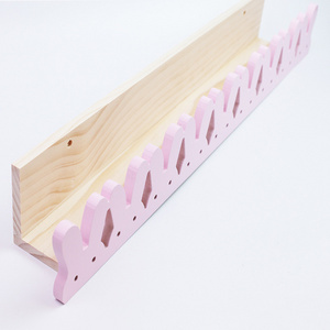 High quality wooden wall decor kids room decoration floating shelves children decor storage book shelf