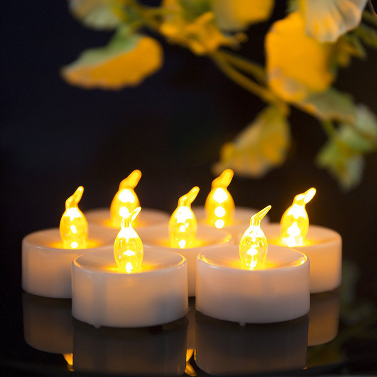 Christmas Flickering Electric Tea Lights Led Flameless Candles with Timer Home Decorations Gift