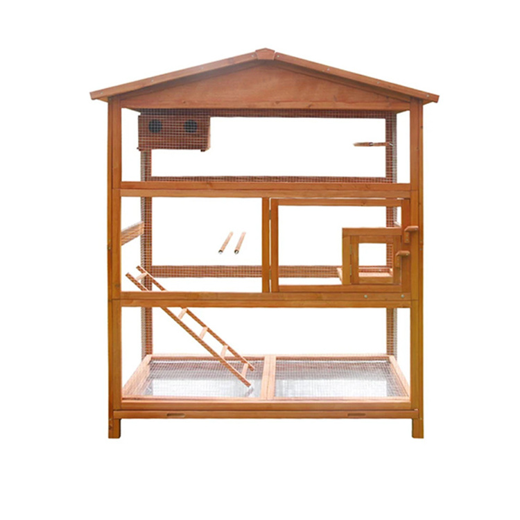 Wholesale Chinese Wooden animal pet pigeon breeding House bird cage with Stand