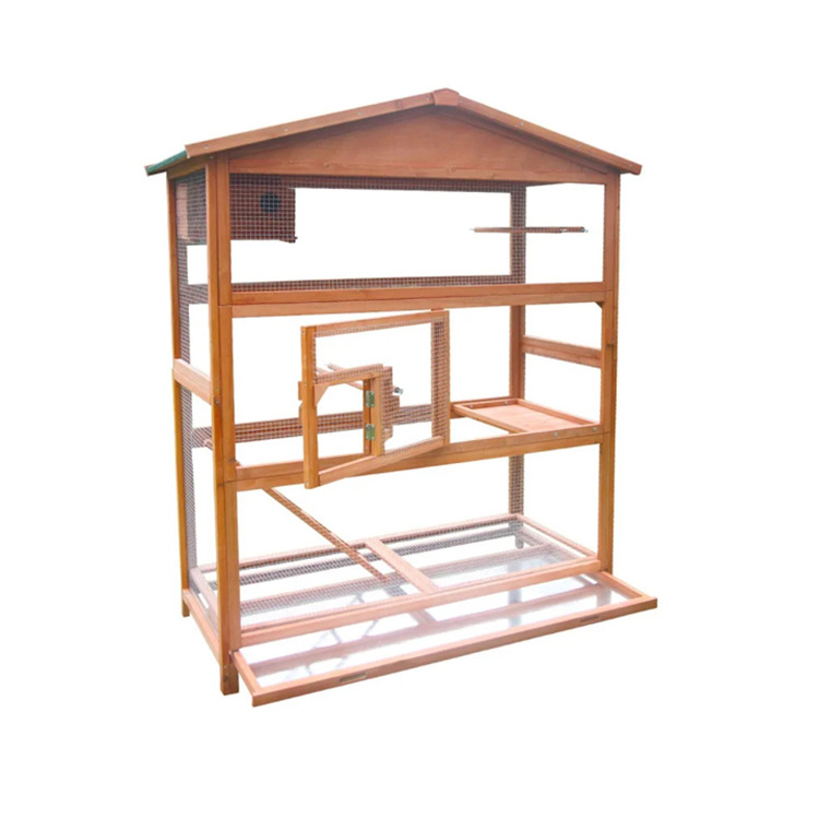 Wholesale Chinese Wooden animal pet pigeon breeding House bird cage with Stand