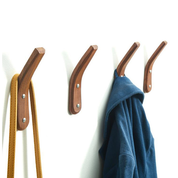 Hotsale Unique Hanging Wall Decor Kids Bedroom Wood Coat Rack Hook For Clothes