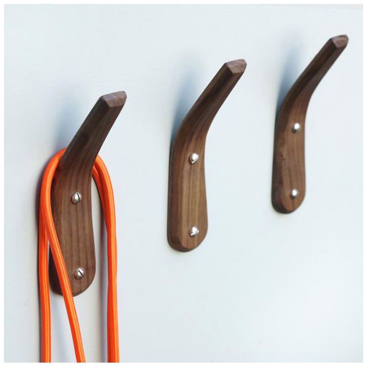 Hotsale Unique Hanging Wall Decor Kids Bedroom Wood Coat Rack Hook For Clothes