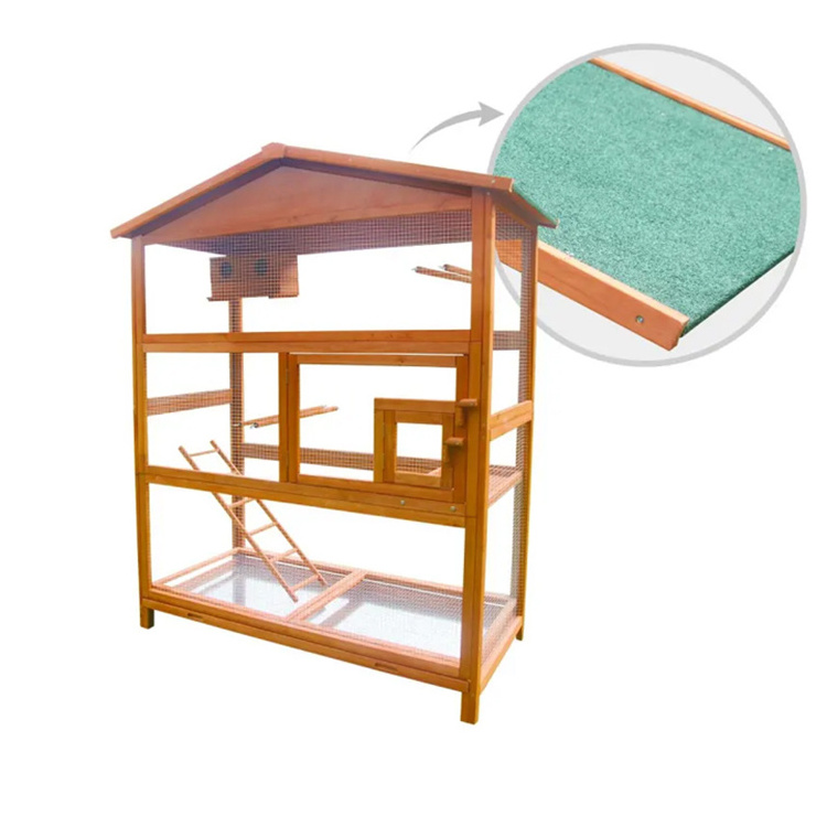 Wholesale Chinese Wooden animal pet pigeon breeding House bird cage with Stand