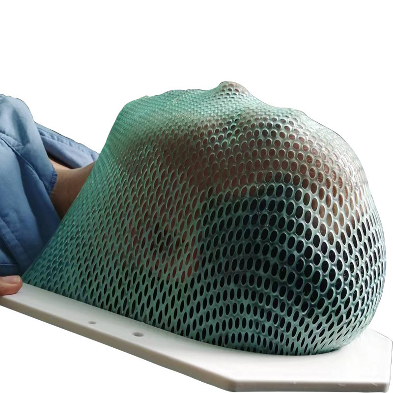 Factory Thermoplastic Radiotherapy Head Mask Oncology Brain Cancer Patient Fixation U-frame Mesh Mask