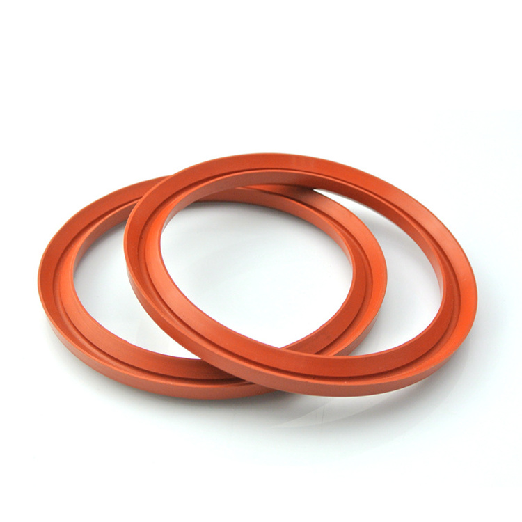 large hydraulic 3 way seal D shape body seal strip multiple Lip chevron packings v-packing seal