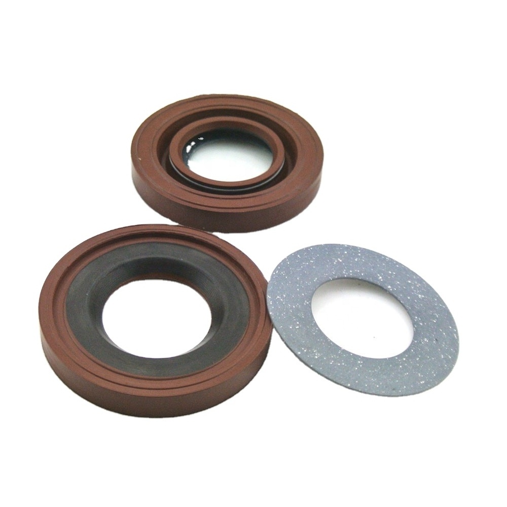 DLSEALS car Oil Seal Spring Retainer TC Rubber FKM Brown Metal Skeleton + FKM/NBR Rubber Oil Seals