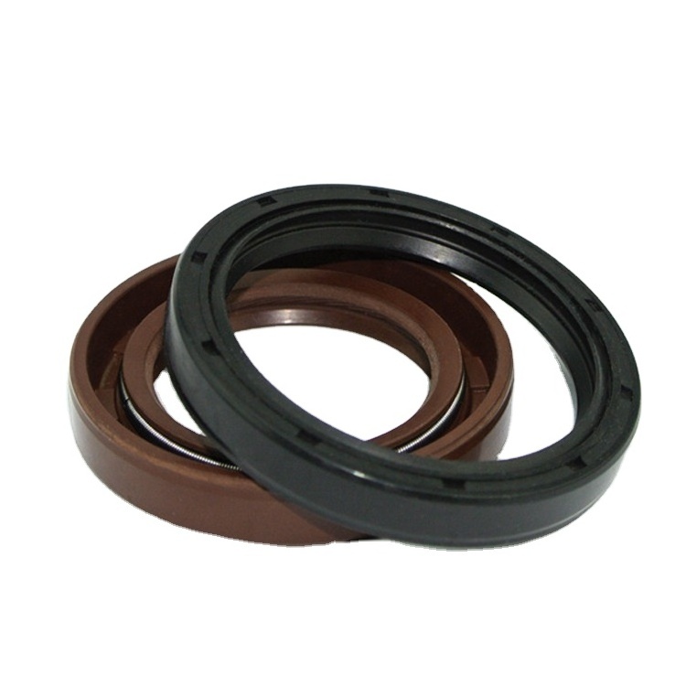 DLSEALS car Oil Seal Spring Retainer TC Rubber FKM Brown Metal Skeleton + FKM/NBR Rubber Oil Seals