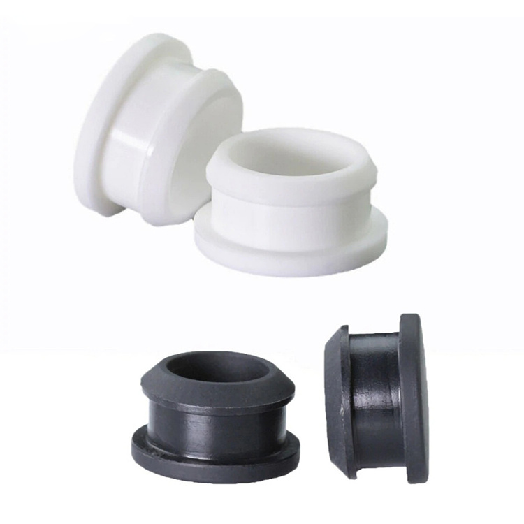 DLSEALS snap on hole plugs Black Silicone Rubber Snap-on Grommet Hole Plugs