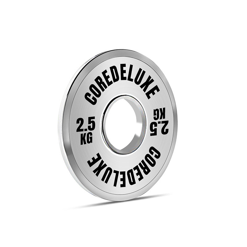 COREDELUXE chrome power lifting plates free weight gym strength training equipment