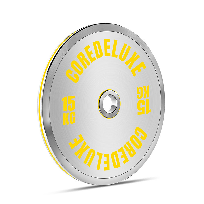 COREDELUXE chrome power lifting plates free weight gym strength training equipment