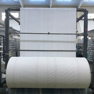 Plain White, Black PP Woven Fabric / Cloth / Sheet In Roll Making For Weed Mat Ground Cover and PP Bags / Sacks