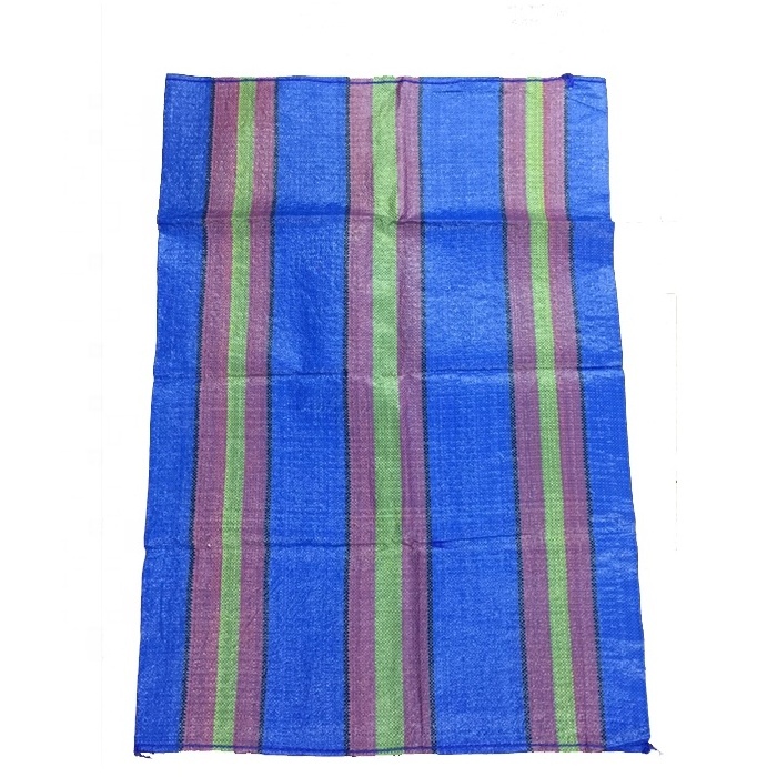 Plastic handle PP woven rice bag 25kg thailand rice bags pp woven transparent material made safe food bag