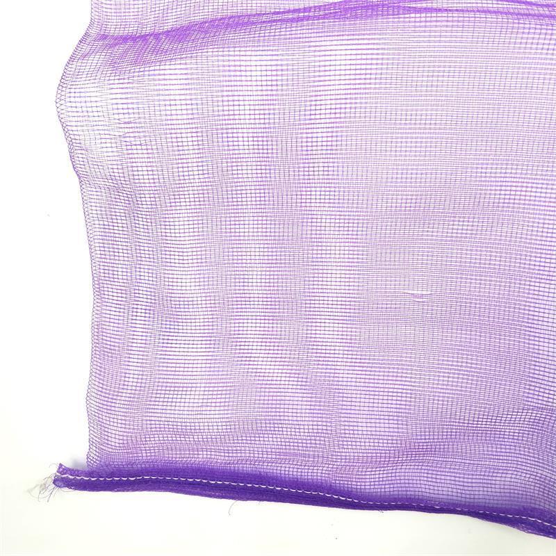 Wholesale pe garlic mesh bags 10kg,25kg,50kg reusable vegetables plastic rashel mesh bag for onion,potato,fruit and vegetables