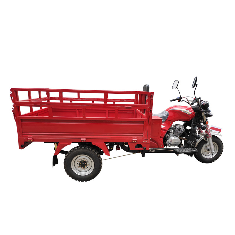 150cc Three Wheel Motorcycle Water Cooling Gas Powered Tricycle African Motorized Farm Cargo Tricycle