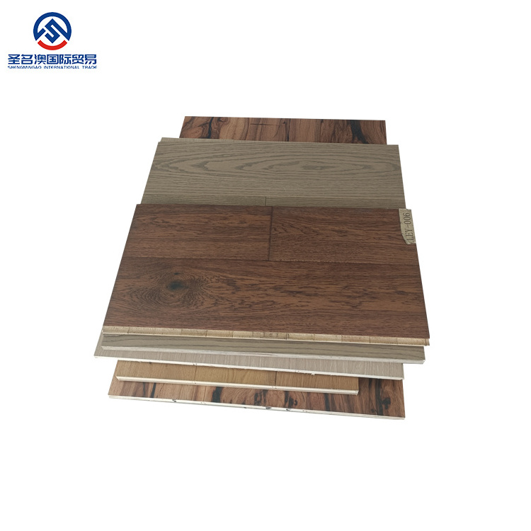 OEM solid wood hand scraped hardwood wooden floor