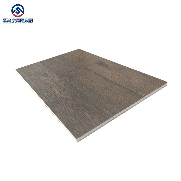 OEM hand scraped floor hard wood flooring oak hardwood