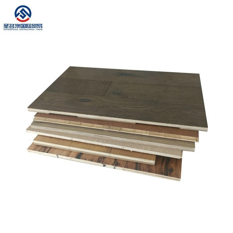 OEM hand scraped floor hard wood flooring oak hardwood