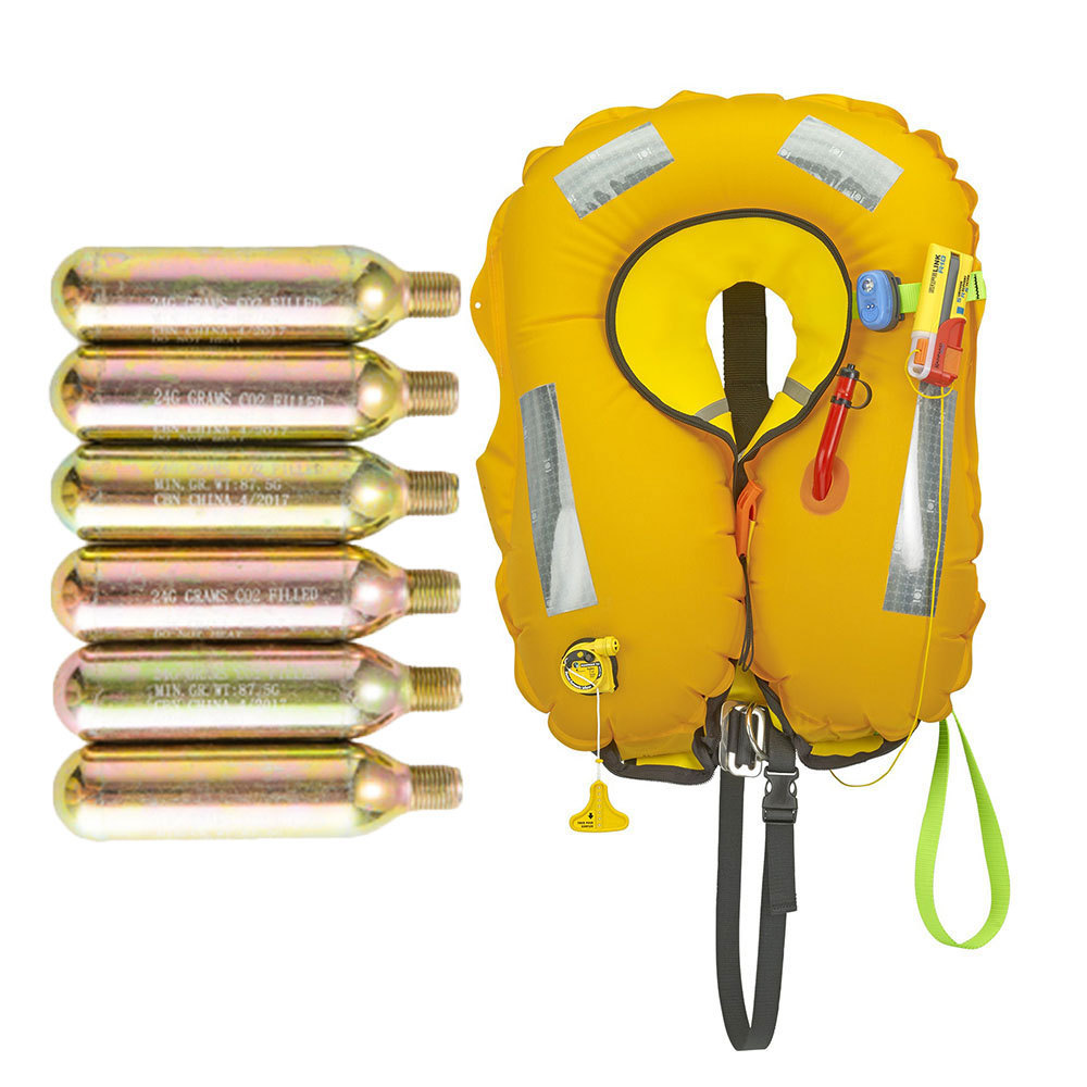 Co2 Cartridge Life Vest Steel Gas Bottle 1/2 Thread 33g Canister 33g Co2 Gas Cylinder Co2 Cartridge Inflatable Life Vest