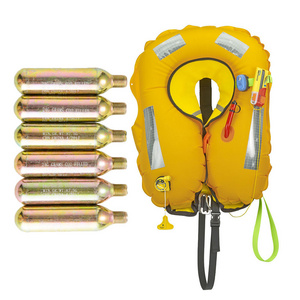 Co2 Cartridge Life Vest Steel Gas Bottle 1/2 Thread 33g Canister 33g Co2 Gas Cylinder Co2 Cartridge Inflatable Life Vest