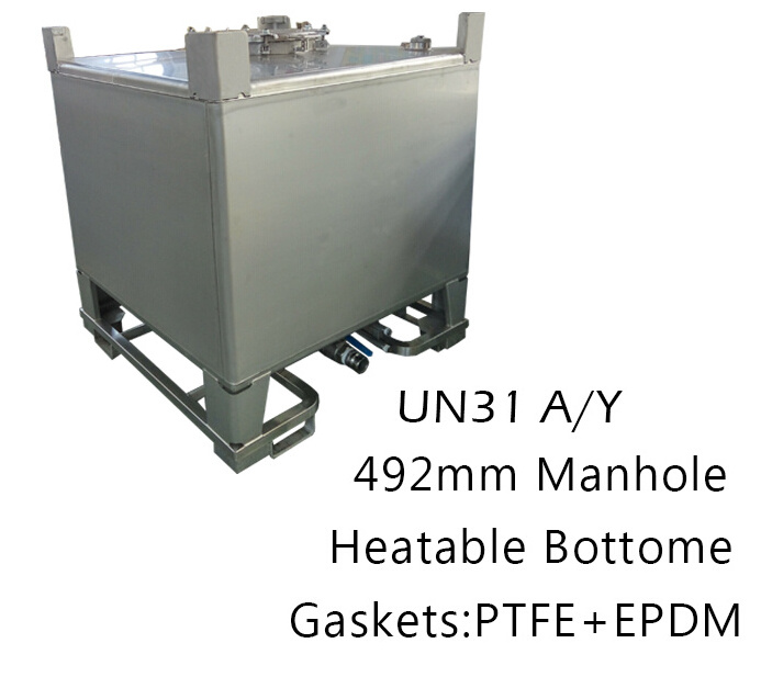 Wanlong IMDG UN31A/Y Stainless Steel 500 1200 1500 liter IBC tote tank Container