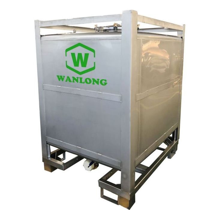 Wanlong1000L removable  lithium electrolyte stainless steel IBC tote tank