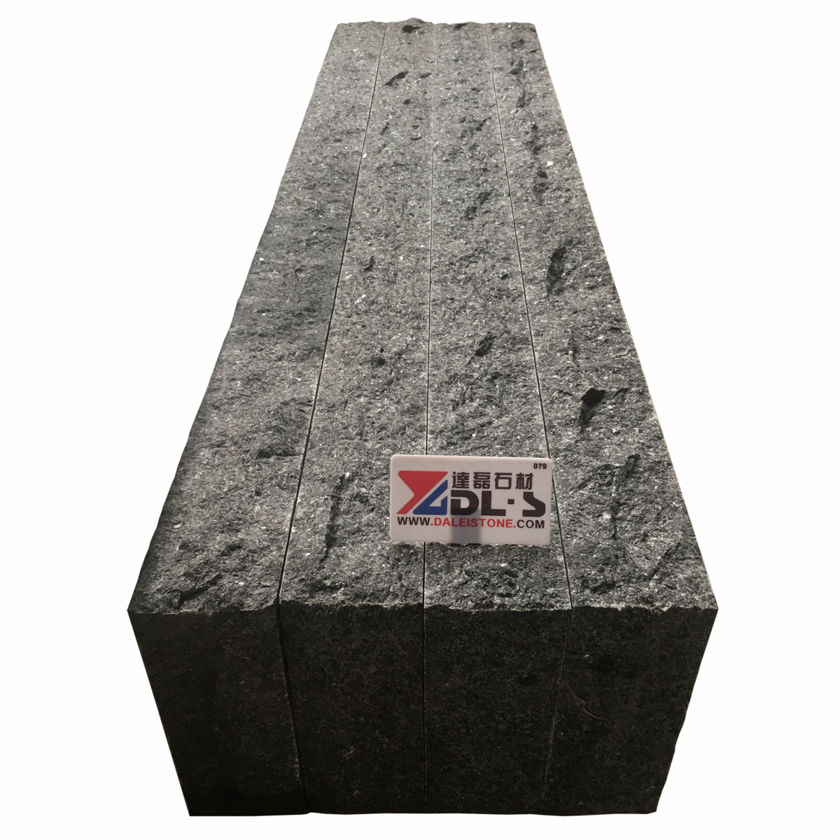 Outdoor 50mm Thick Natural Split China Flamed Angola Black Granite Slab Step Price