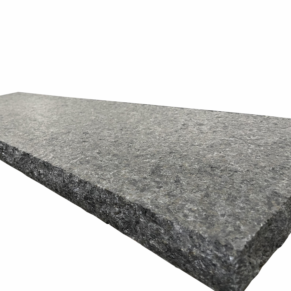 Outdoor 50mm Thick Natural Split China Flamed Angola Black Granite Slab Step Price