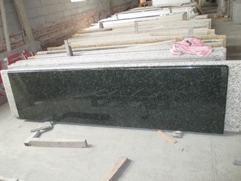 Brazil Black Granito Verde Ubatuba Granite Kitchen Countertops Polished Bullnose Edge