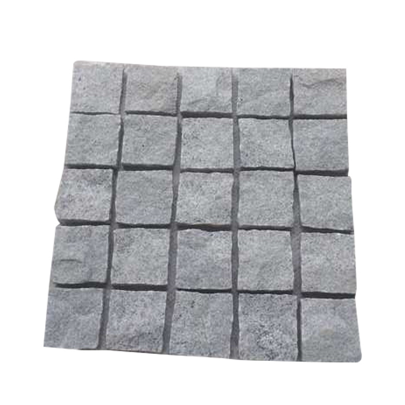 Cheap Granite Cobble Stone Paver on Mats for Sale