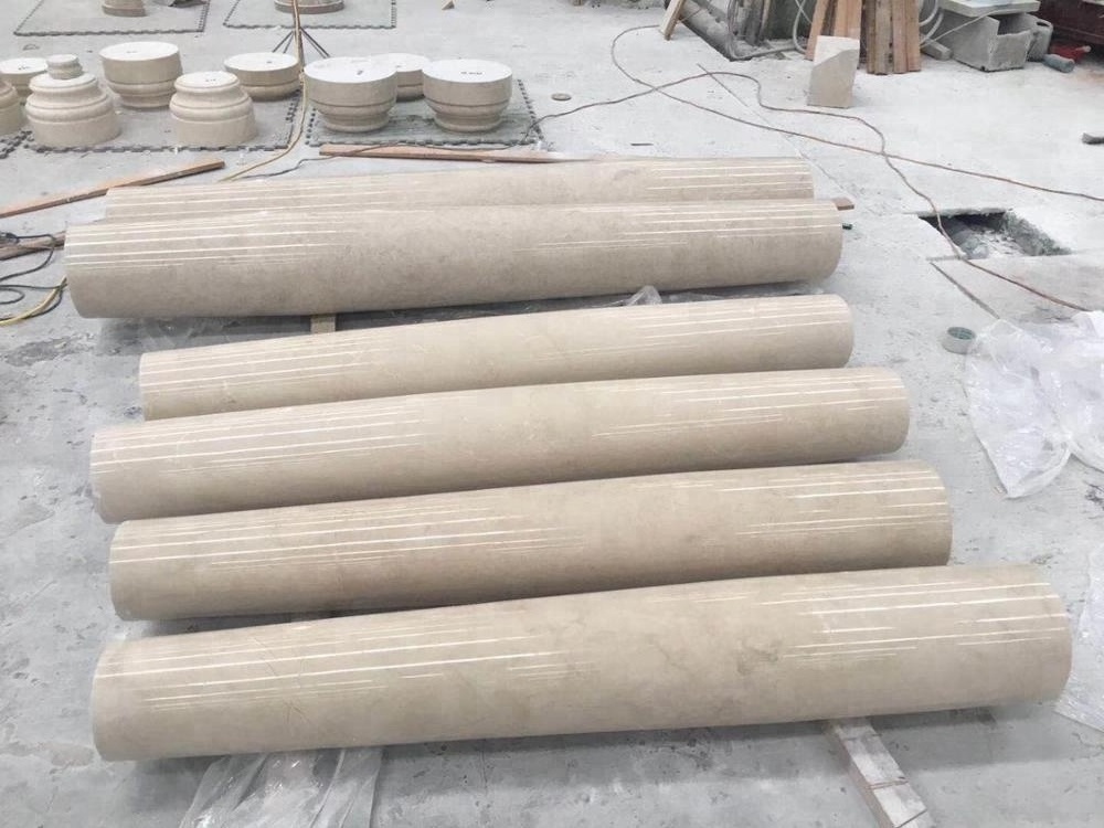 European Style Marble Roman Stone Column And Pillar Design