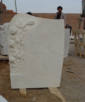 China Wholesale White Marble Headstones Prices