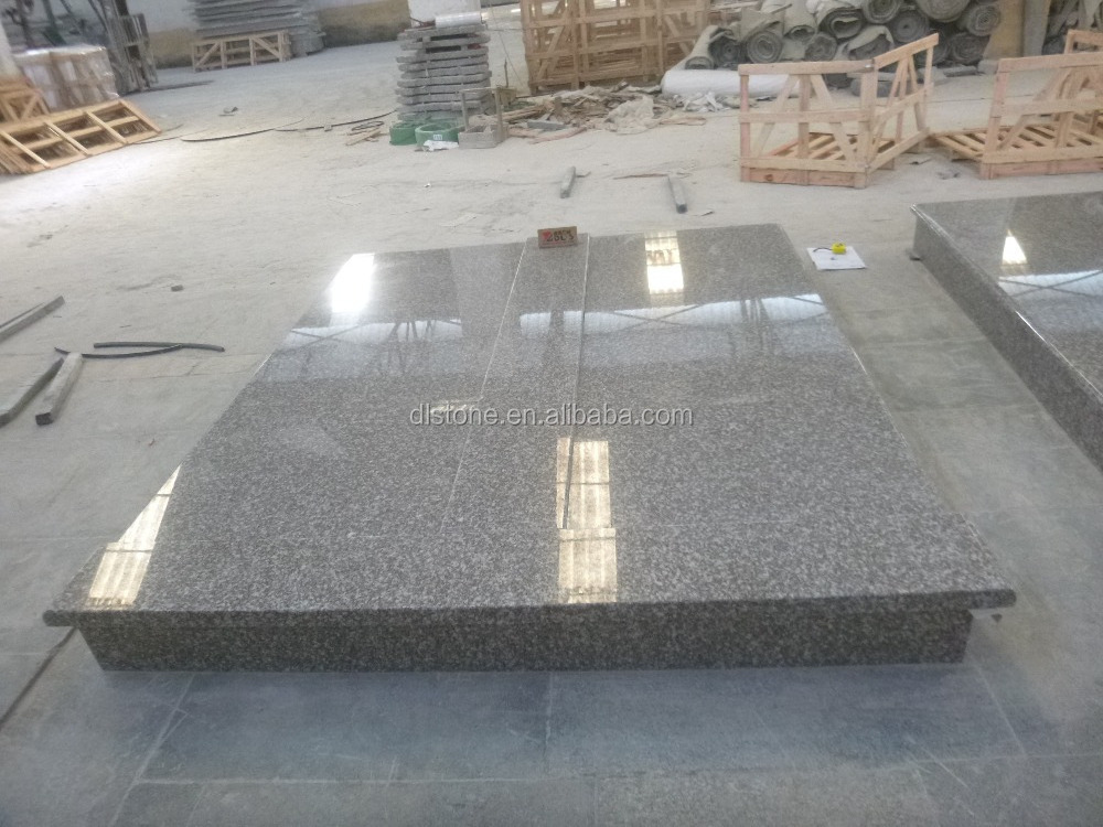 G664 Granite Tombstones Slovakia Style Double Cover