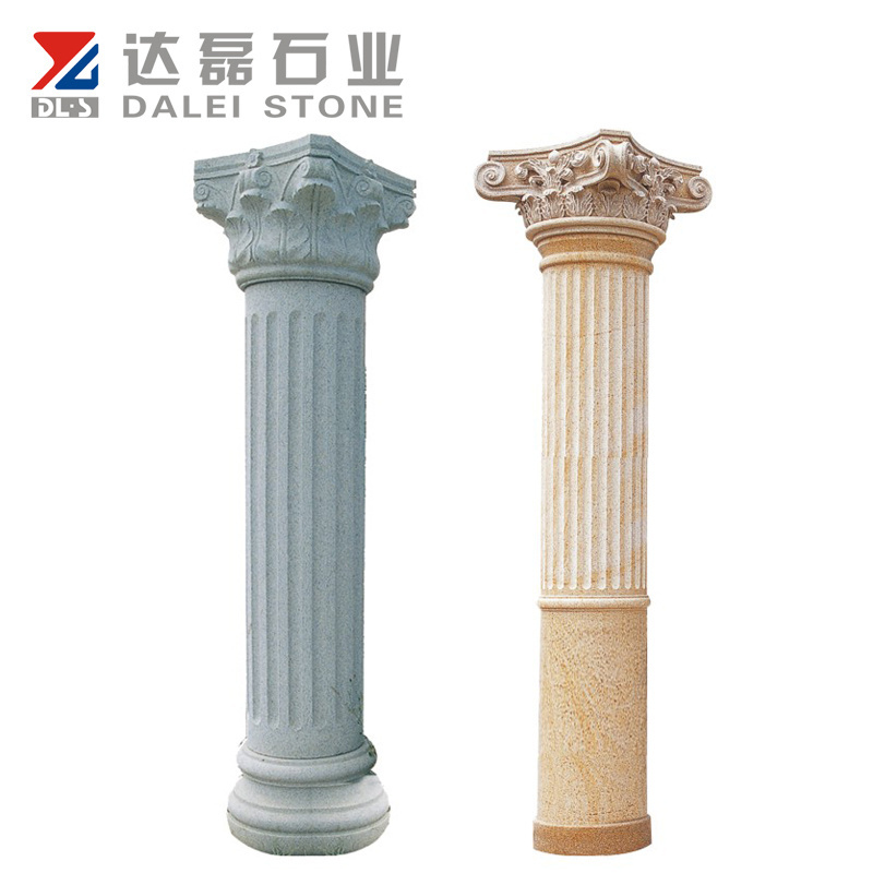 Manufactory Granite Round Pillar Decorative Stone Columns