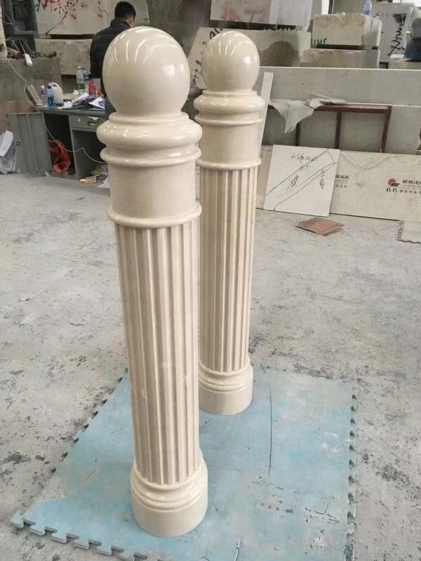 European Style Marble Roman Stone Column And Pillar Design