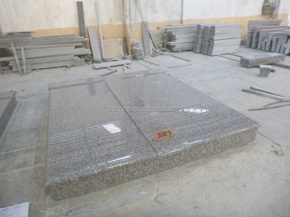 G664 Granite Tombstones Slovakia Style Double Cover