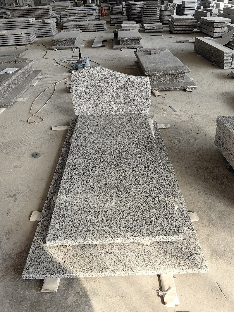 Wholesale Simple Design China Jilin White Granite Tombstones Slabs Memorial Monument