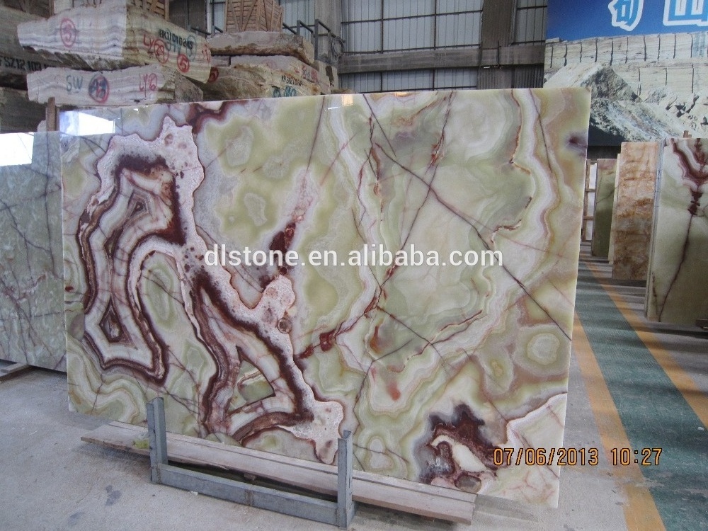 Polished Green Onyx Marble Slab Price