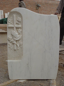 China Wholesale White Marble Headstones Prices