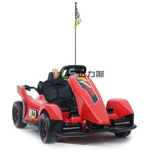 DLS Powerful four-wheel 24v battery electric kids go kart double motor children go kart drift ride on car