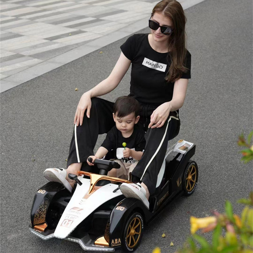 Factory price new design remote control 24v electric dual drive four wheels go kart toy car ride on kids go kart for children