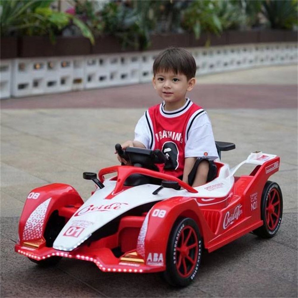 Factory price new design remote control 24v electric dual drive four wheels go kart toy car ride on kids go kart for children