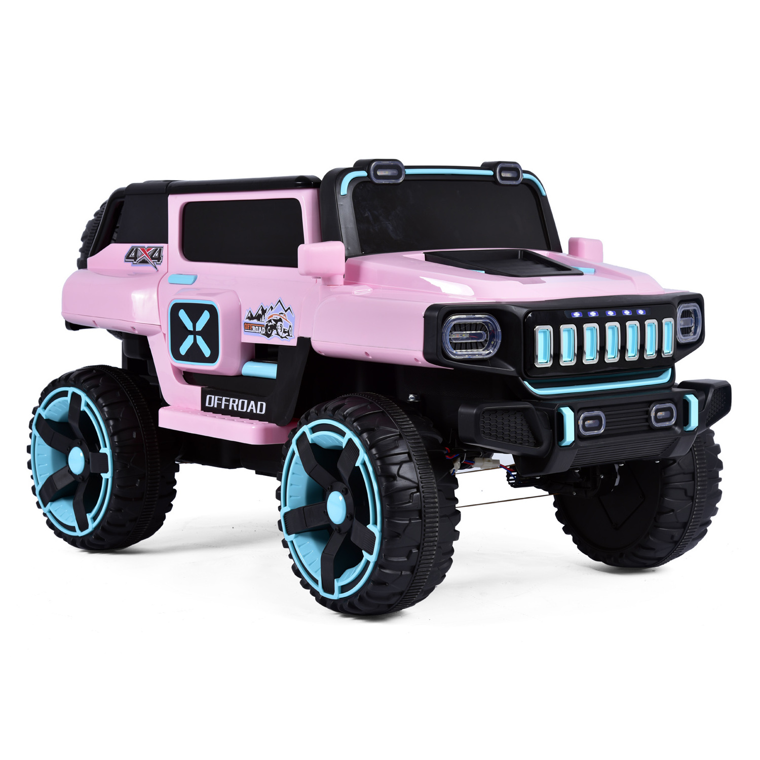 2023 Factory price kids big wheel 4x4 off road ride on cars boys girl age 2-7 years old  24v EVA tires battery operated kids ele