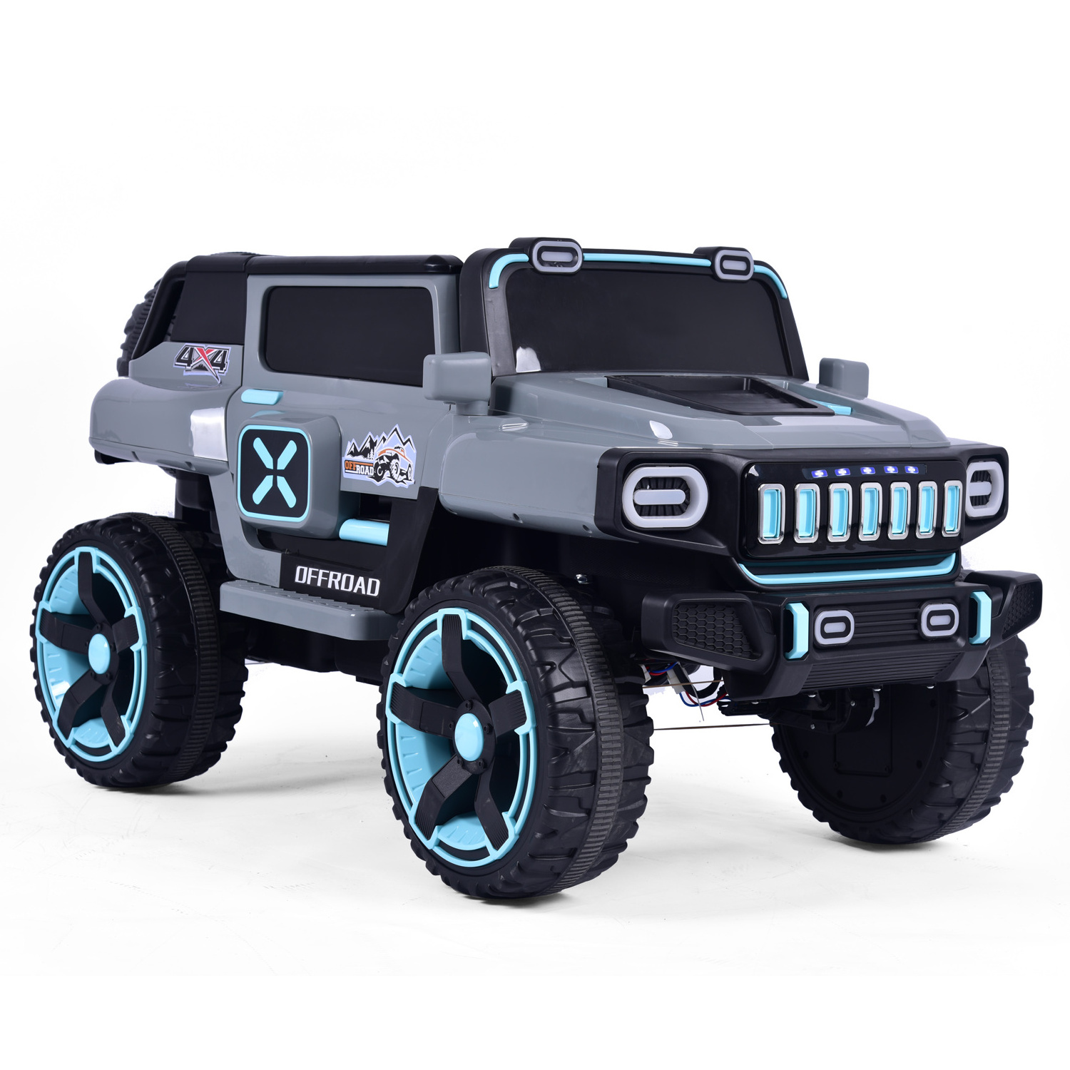 2023 Factory price kids big wheel 4x4 off road ride on cars boys girl age 2-7 years old  24v EVA tires battery operated kids ele