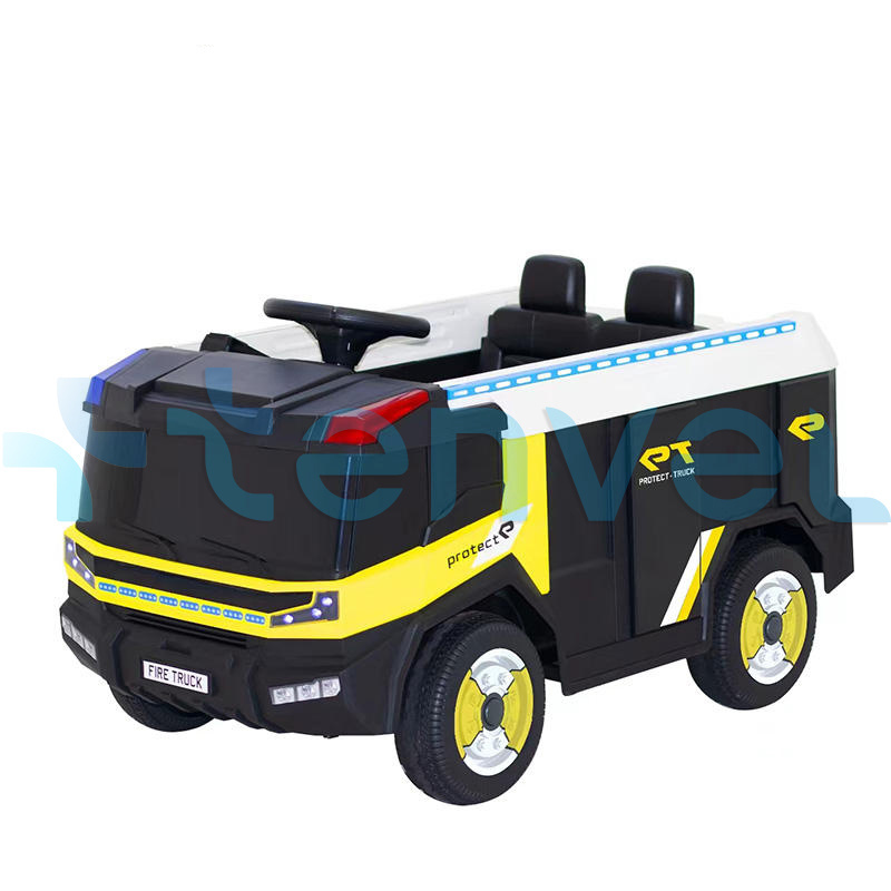 Hot selling 2023 kids ride on car fire truck red electric toy car for kids to drive children electric 12V battery car