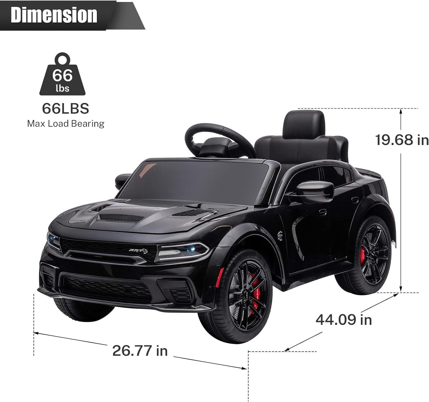 EN71 Licensed Dodge Charger 12V Battery Powered Electric 4 wheel ride on cars electric 12v battery for kids to drive