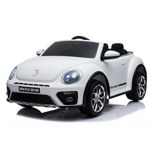 New Style Licensed Kids Ride-on Car 12V Girls Pink Beetle Toy Car Remote Control Electric Car Toys For Kids to Drive