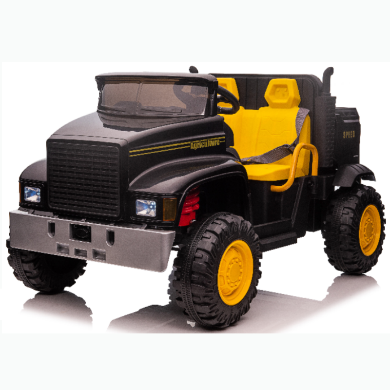 Factory New Design Two Seat Child Electric Ride On Toy Car Tractor With Rear Bucket For Kids Toys Truck Remote Control Car