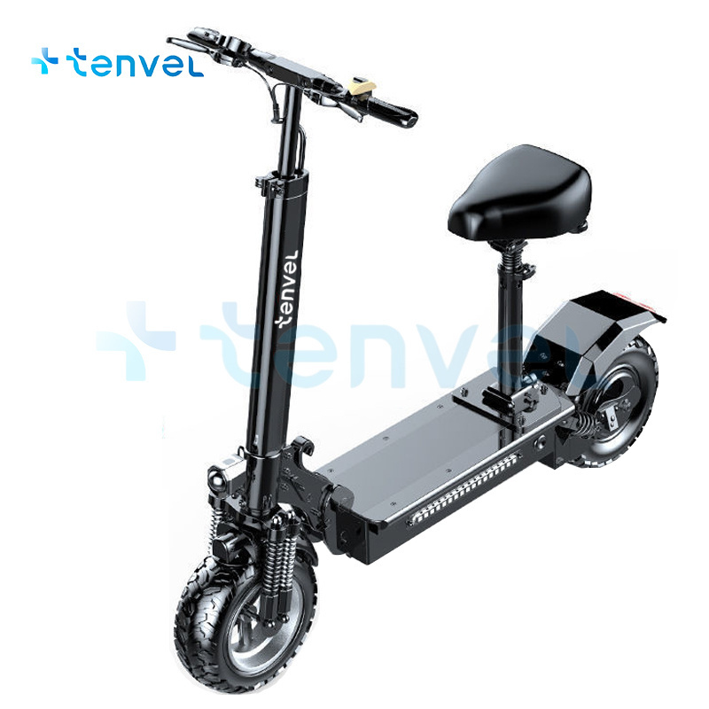 TENVEL 48V folding E scooter with NFC APP control Electric 10 inch Wheel Max Load 150kg Electric Scooter Aluminum alloy frame